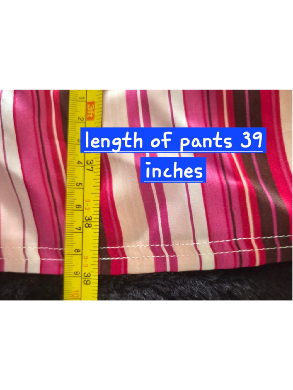 Victoria's Secret Pajama Set M Satin Pink Body by Victoria Striped Y2K Sleepwear - Picture 10 of 10